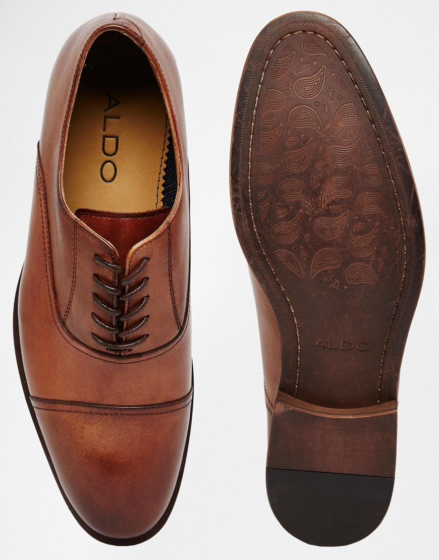 Lyst - ALDO Selvatelle Leather Oxford Shoes in Brown for Men