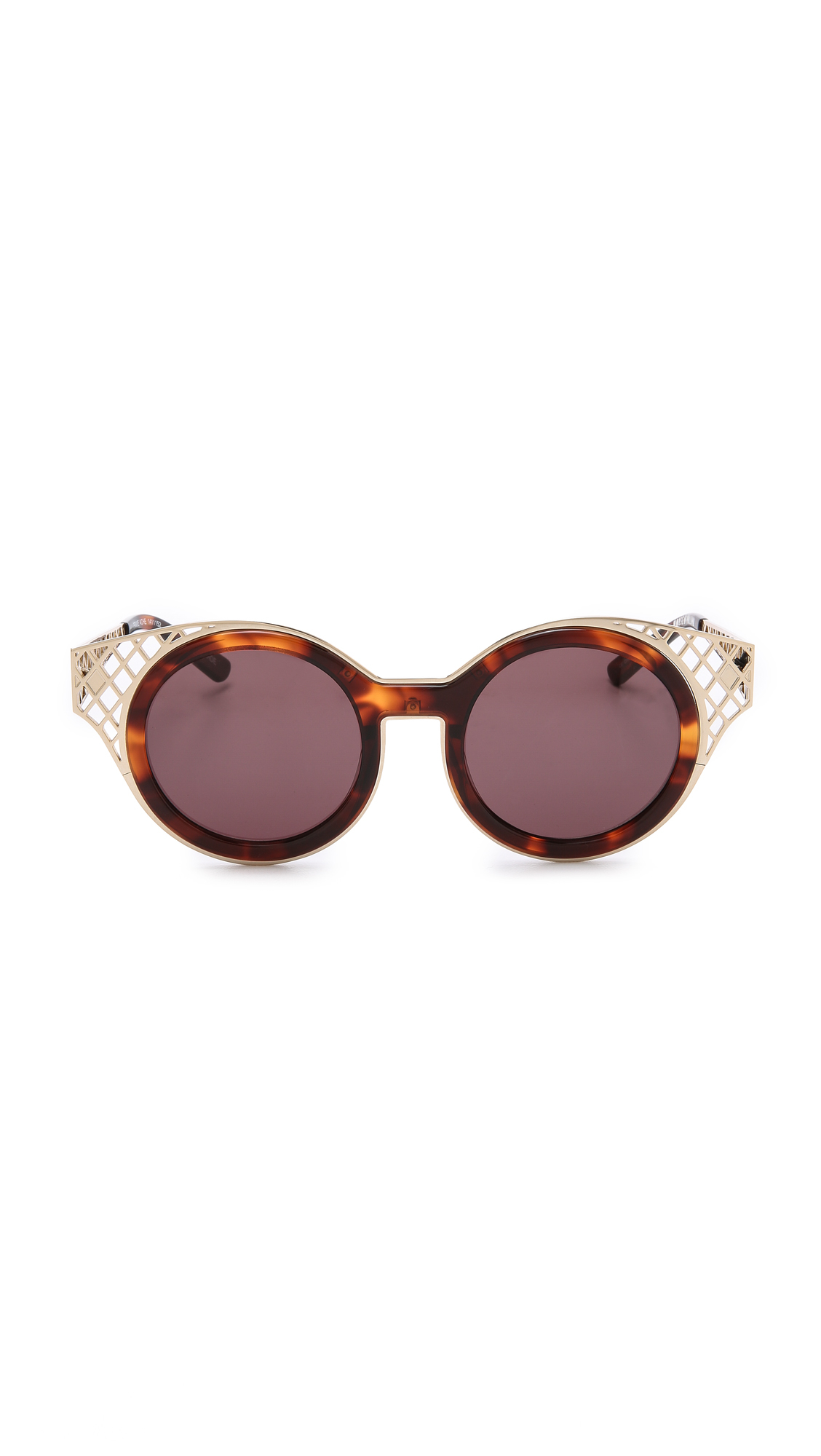 Lyst - House Of Holland Frame Ache Sunglasses in Brown
