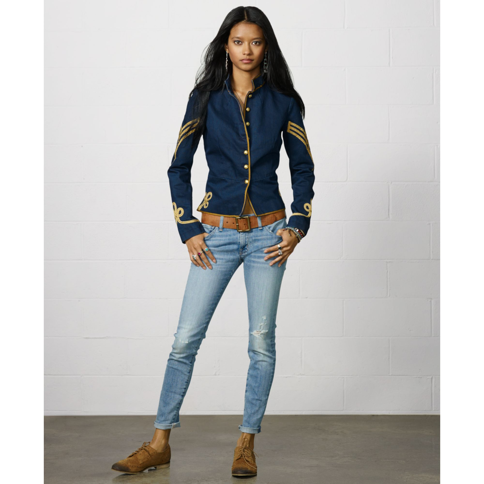 Lyst Denim & supply ralph lauren Buttonfront Braided Military Jacket