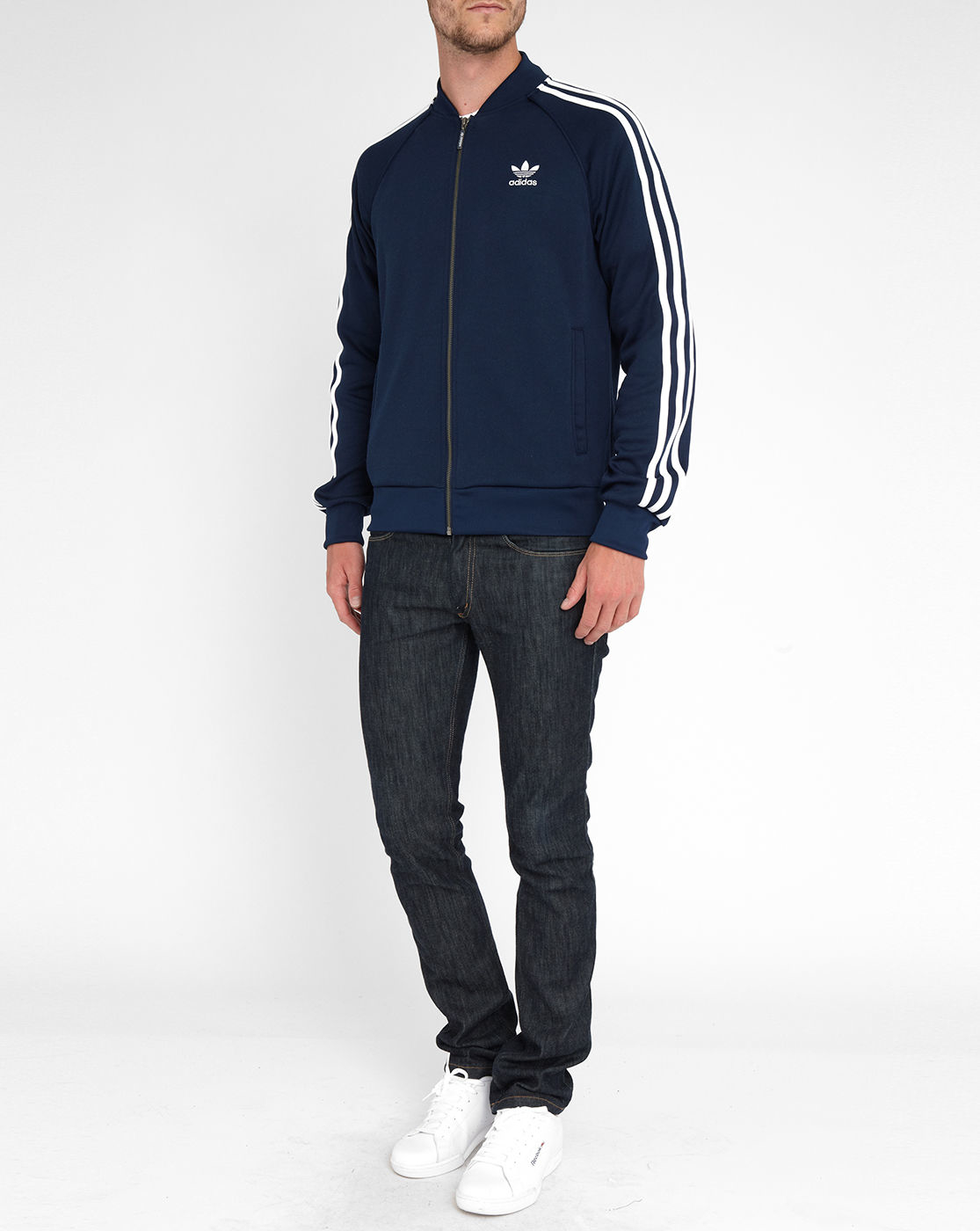 Adidas originals Blue Track Nylon Jacket in Blue for Men Lyst