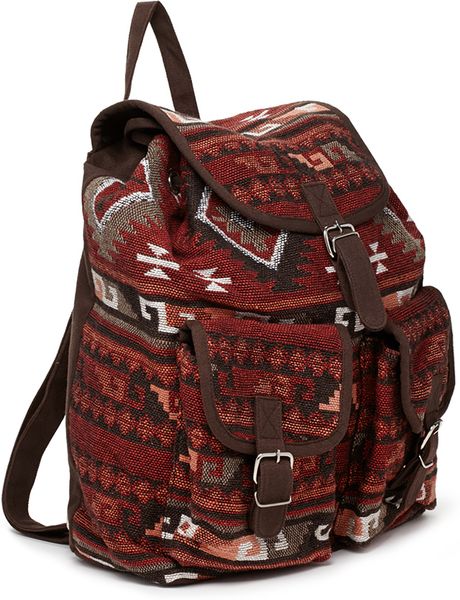 Forever 21 Tribal Print Backpack in Brown (Brown/multi) | Lyst