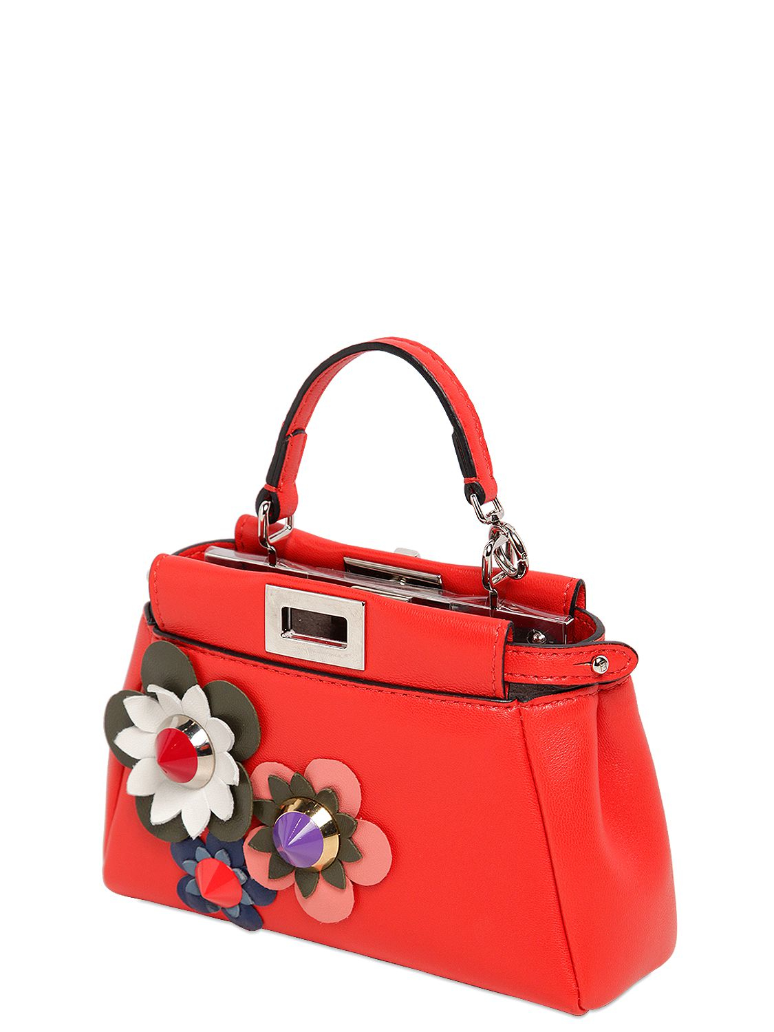 fendi red peekaboo bag