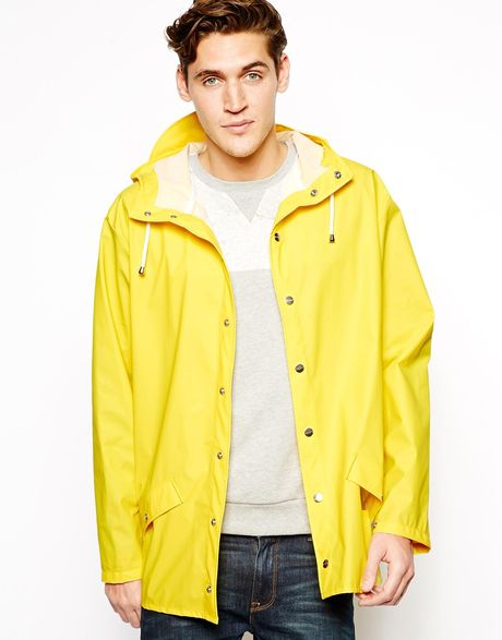 Rains Jacket in Yellow for Men | Lyst
