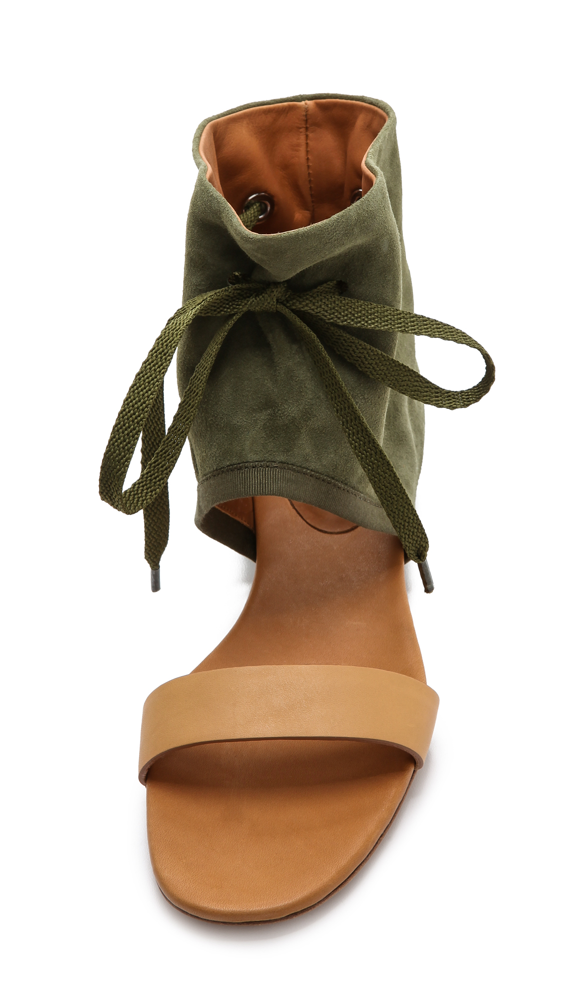 chloe c flat sandals