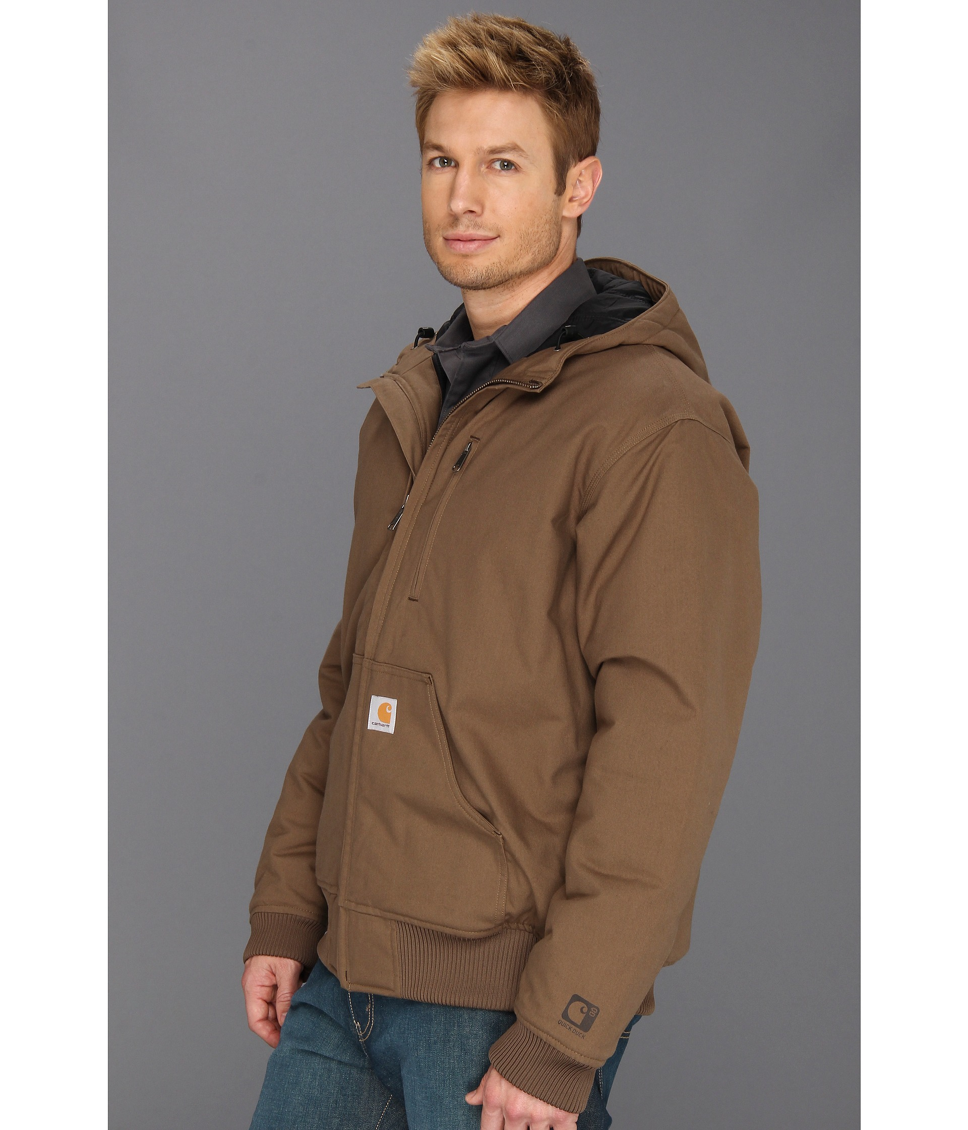 Lyst - Carhartt Quick Duck Woodward Active Jacket Tall in Brown for Men