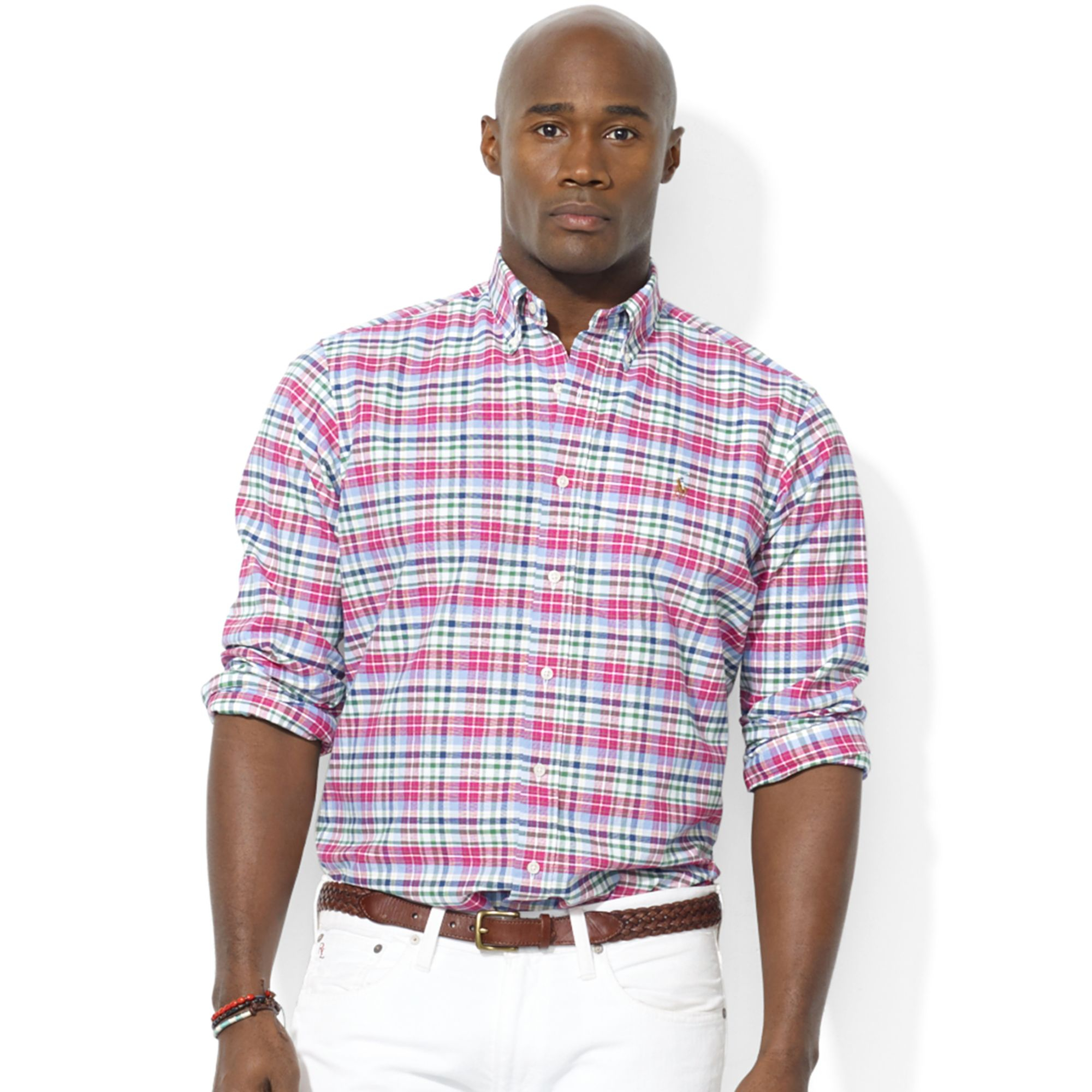 pink polo shirt big and tall