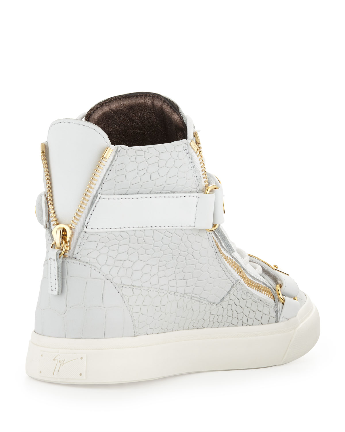 white mens giuseppe zanotti sneakers