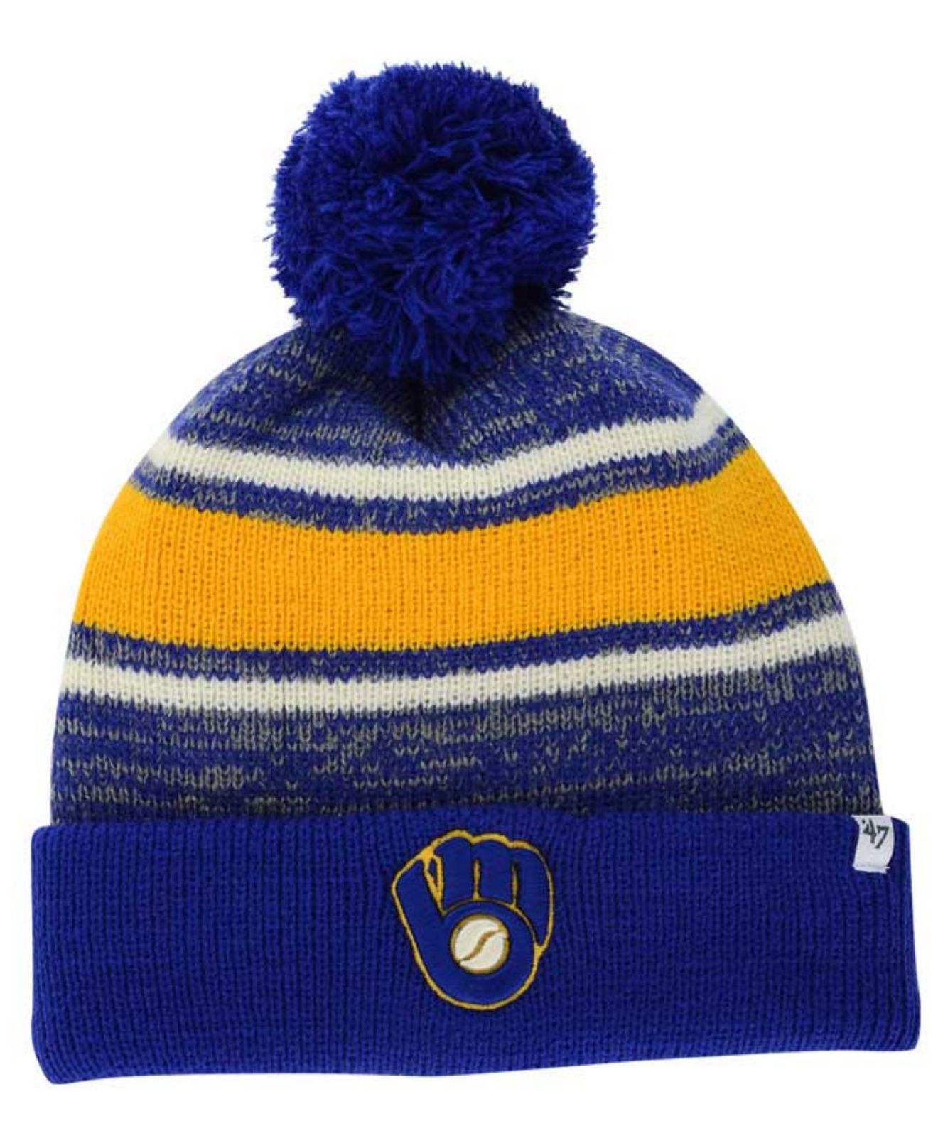 47 brand Milwaukee Brewers Fairfax Knit Hat in Blue for Men Lyst