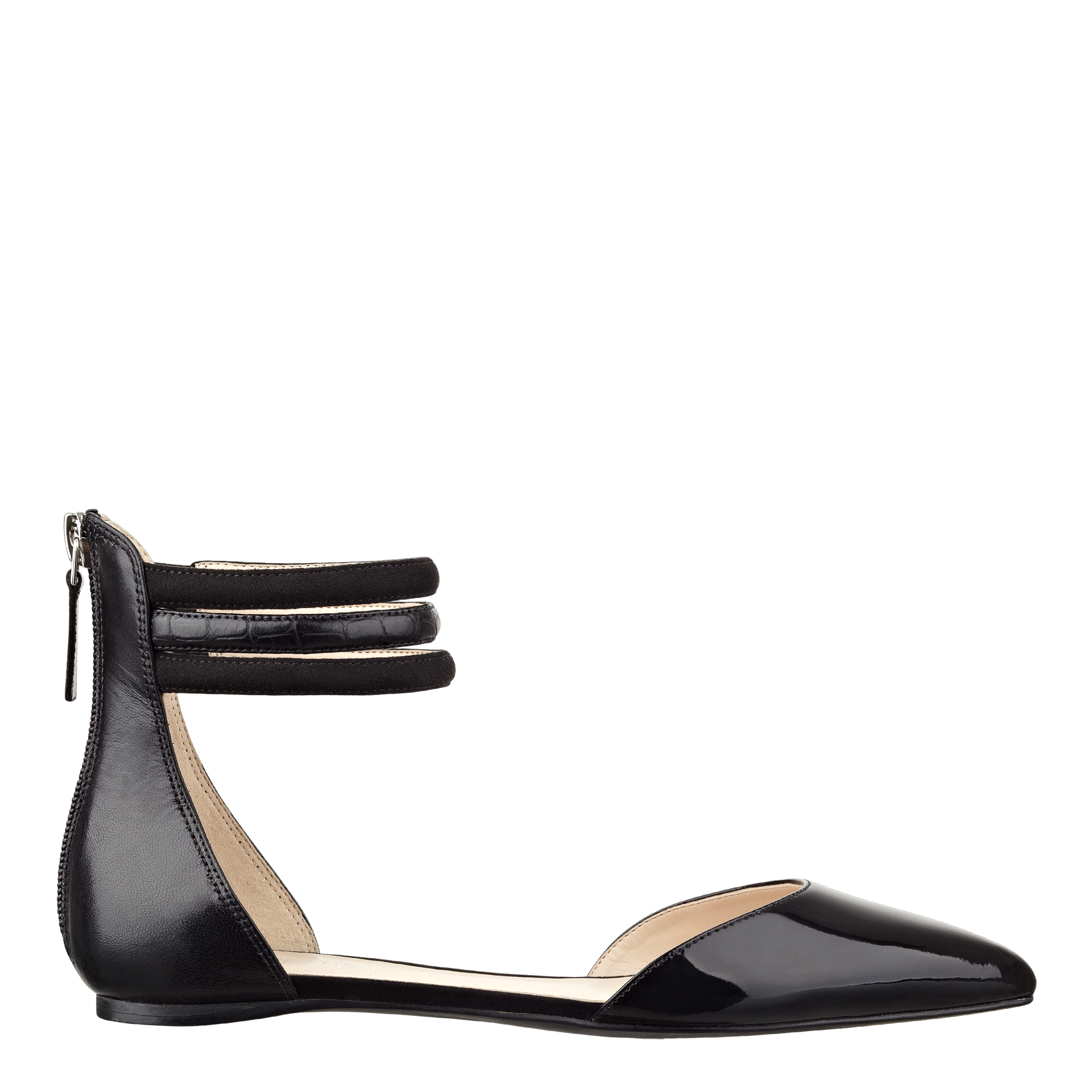 nine west t strap flats