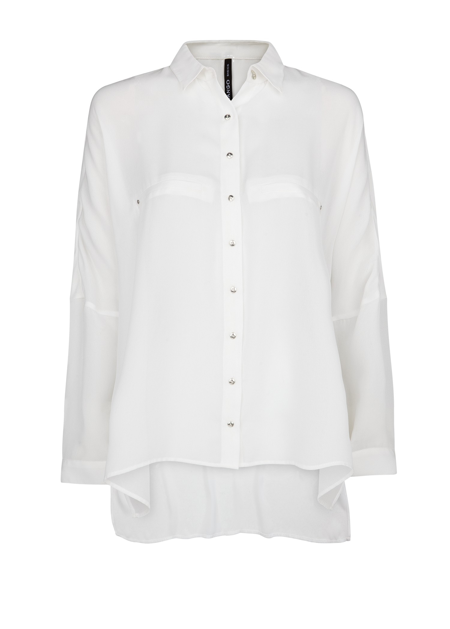 Mango Flowy Boxy Shirt in White (Off-White) | Lyst