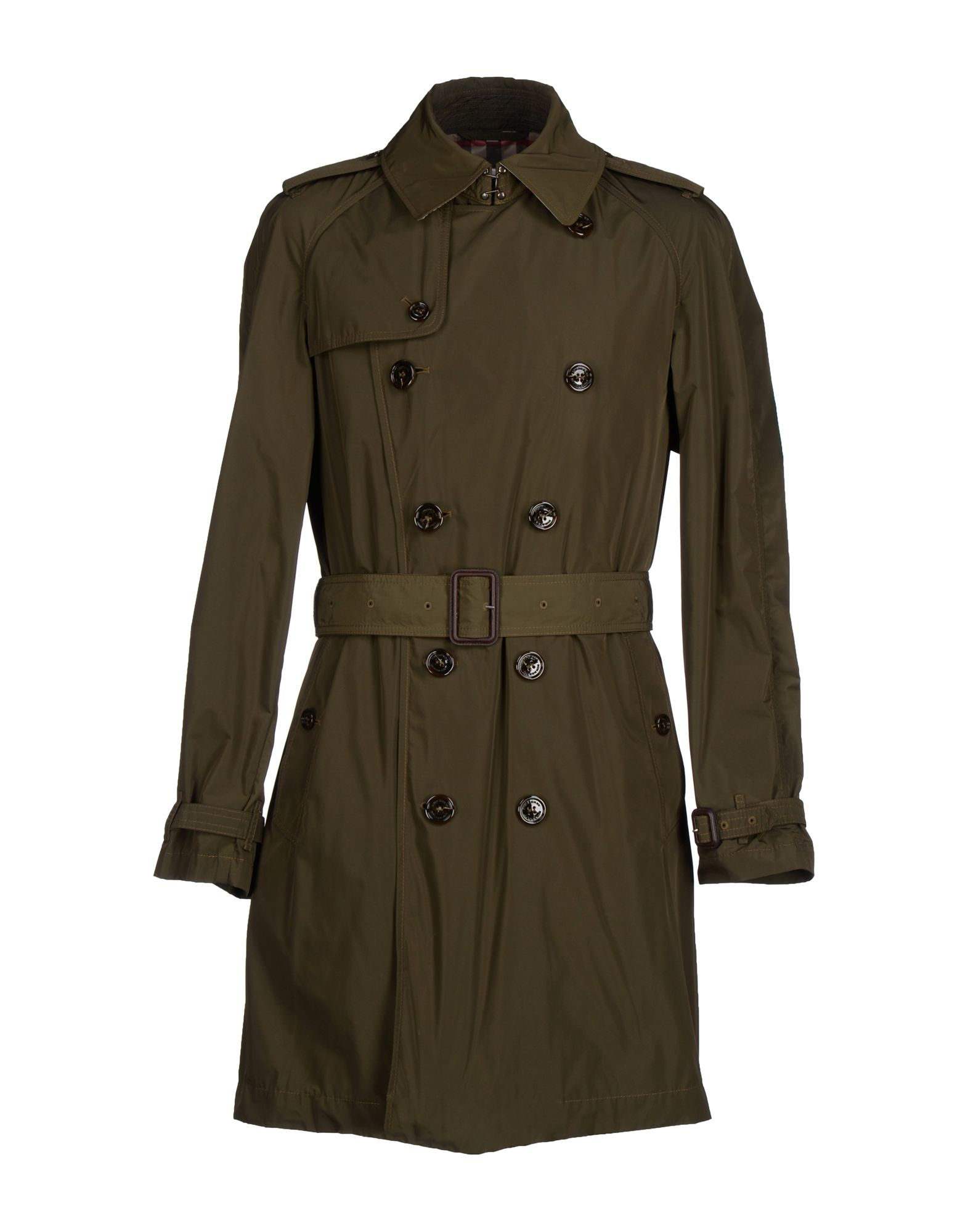 burberry coat green