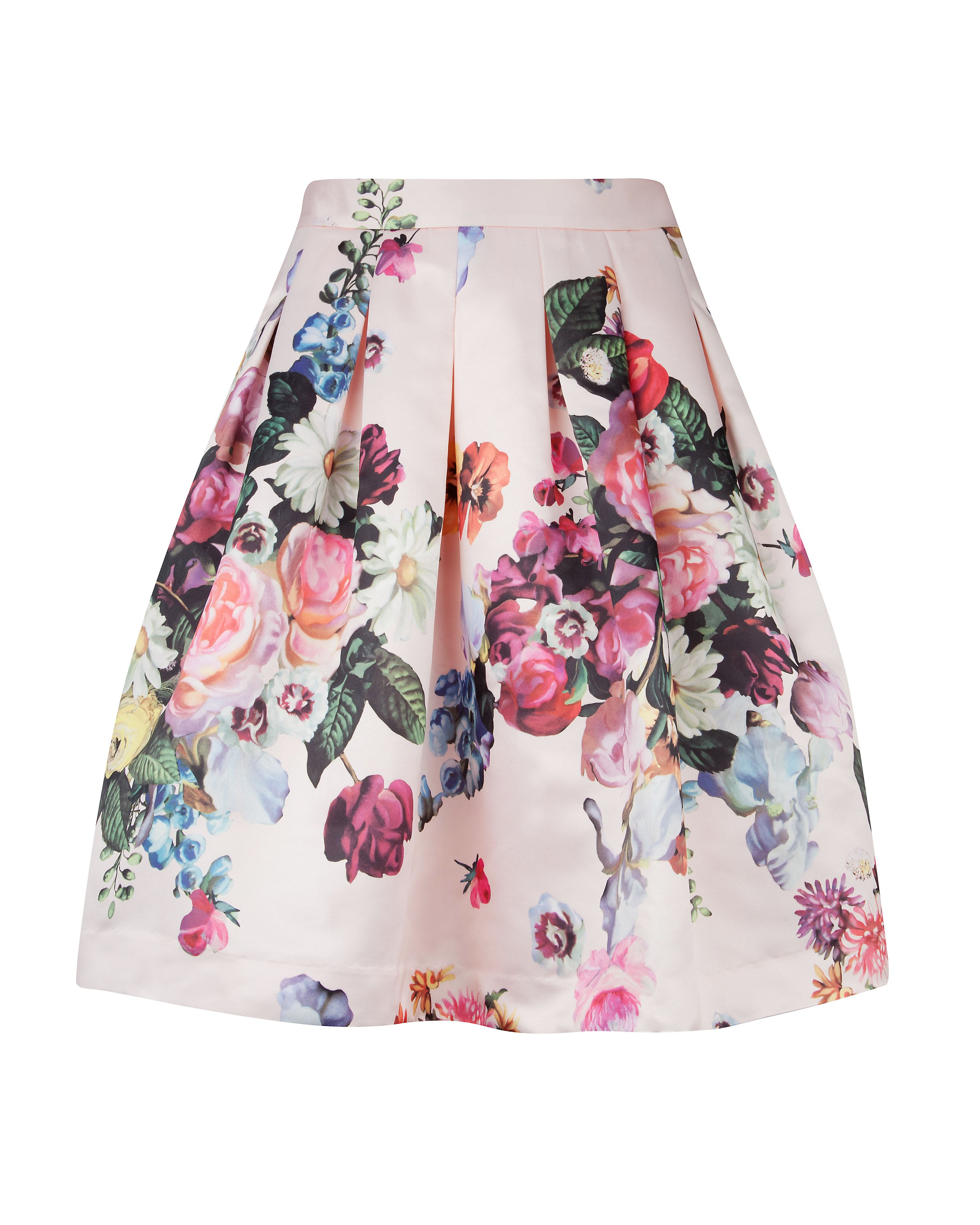 Ted baker Flowtii Oil Painting Printed Skirt in Pink | Lyst