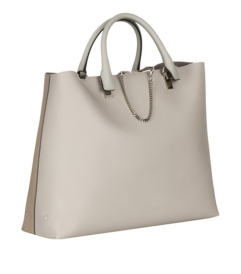 Chlo Large Bicolour Baylee Tote in Beige | Lyst  