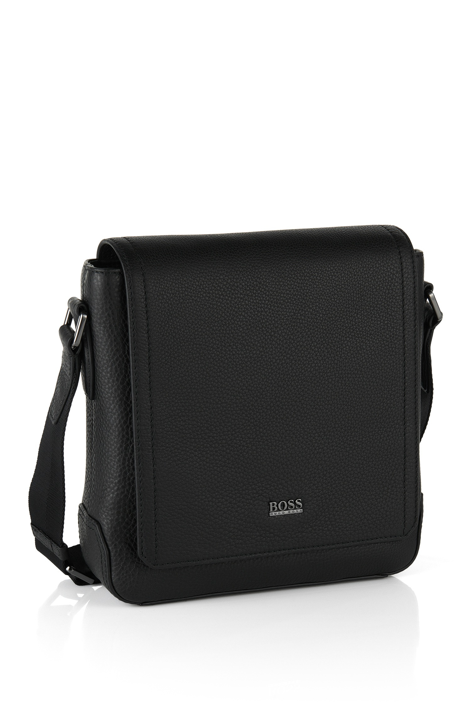 Lyst - Boss 'gerome' | Leather Reporter Bag With Shoulder Strap in ...