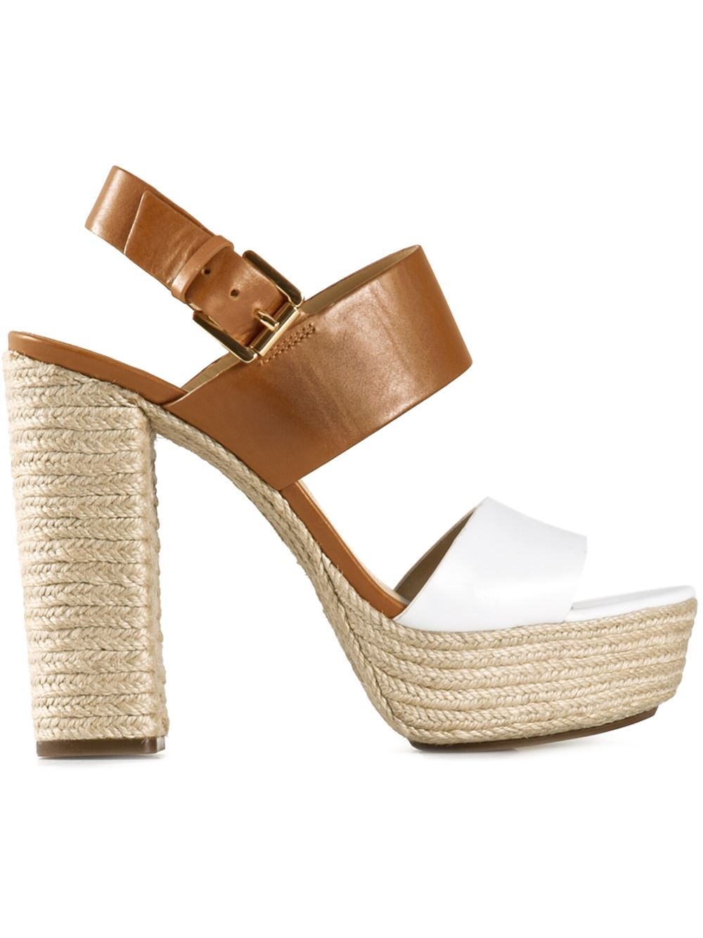 Kors by michael kors &#39;summer&#39; Sandals in Brown (white) | Lyst