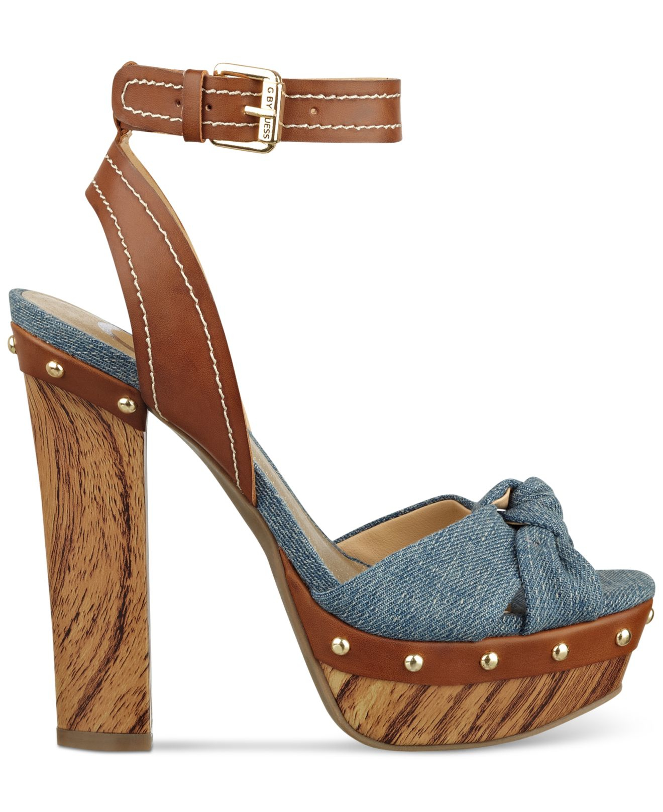 women's rydley tie up wooden platform sandals