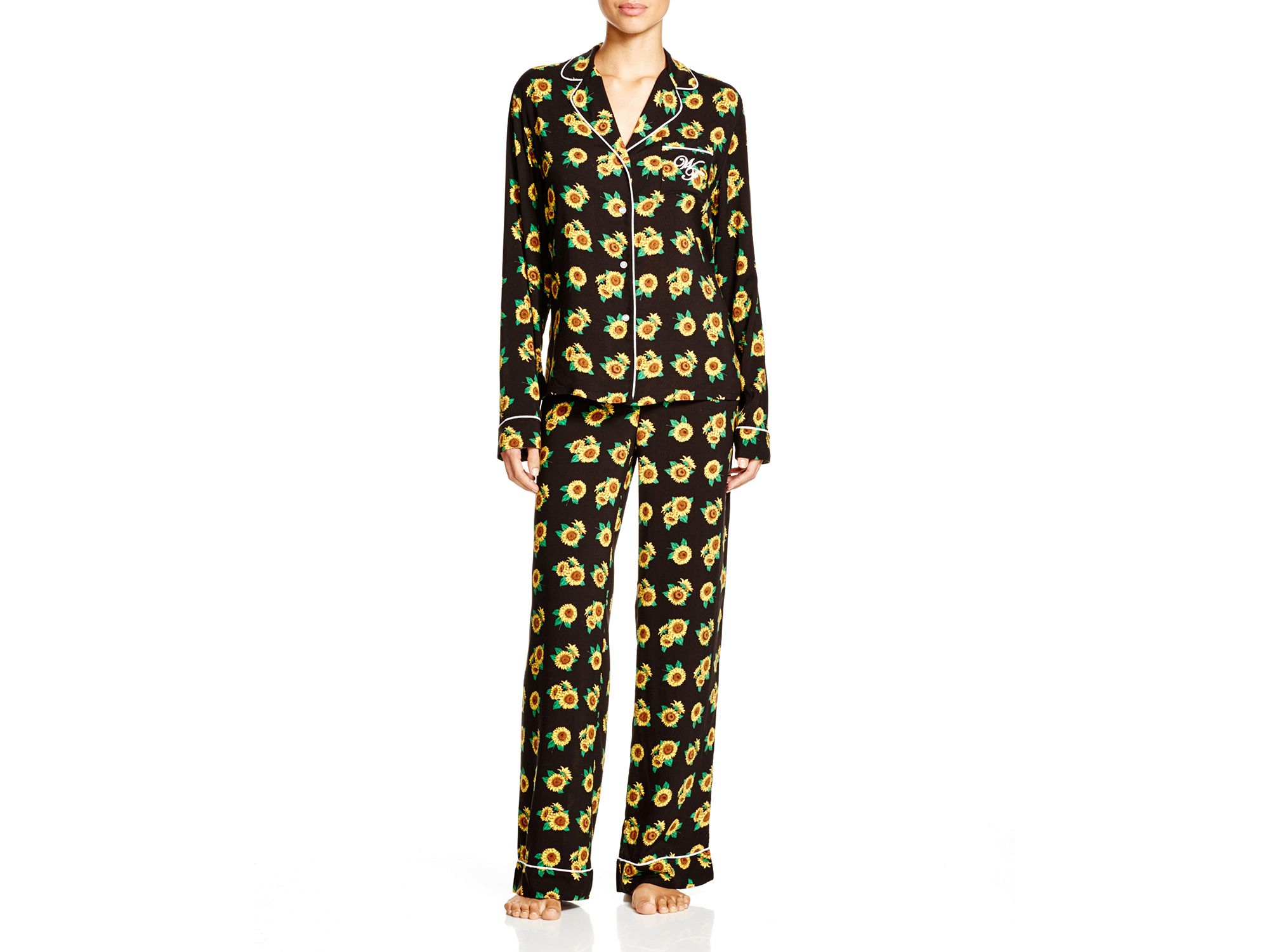 Lyst - Wildfox Sunflowers Classic Pajama Set