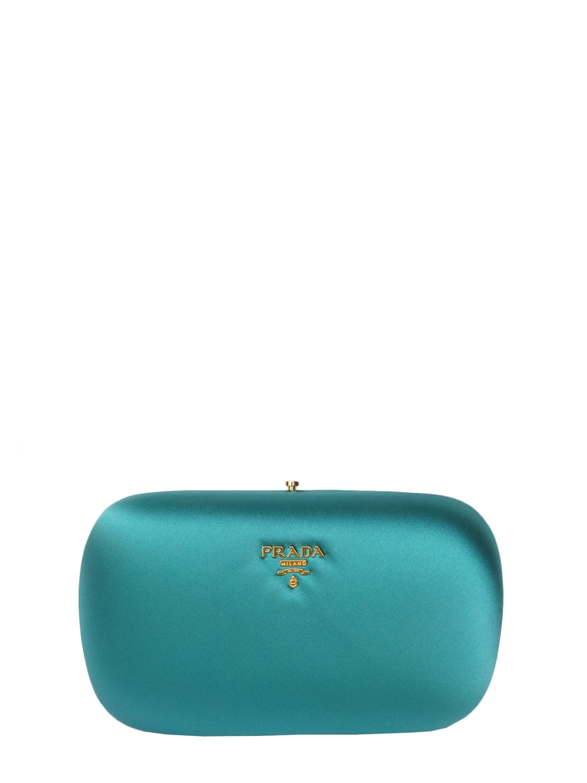 Prada Aquamarine Satin Evening Clutch in Blue (aquamarine) | Lyst  