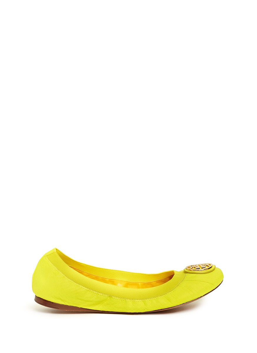 tory burch yellow ballet flats