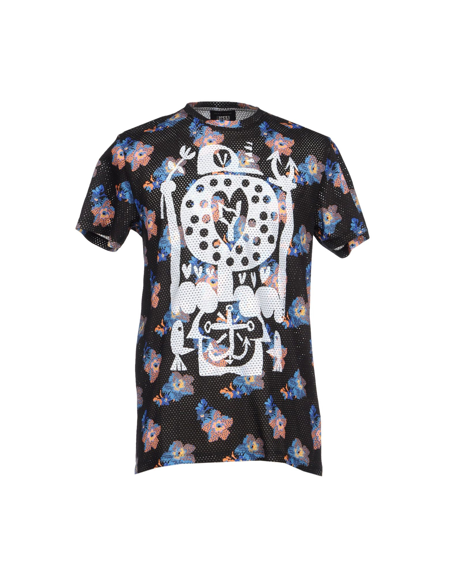 Marc Jacobs Abstract And Hawaiian Floral Print Mesh T ...