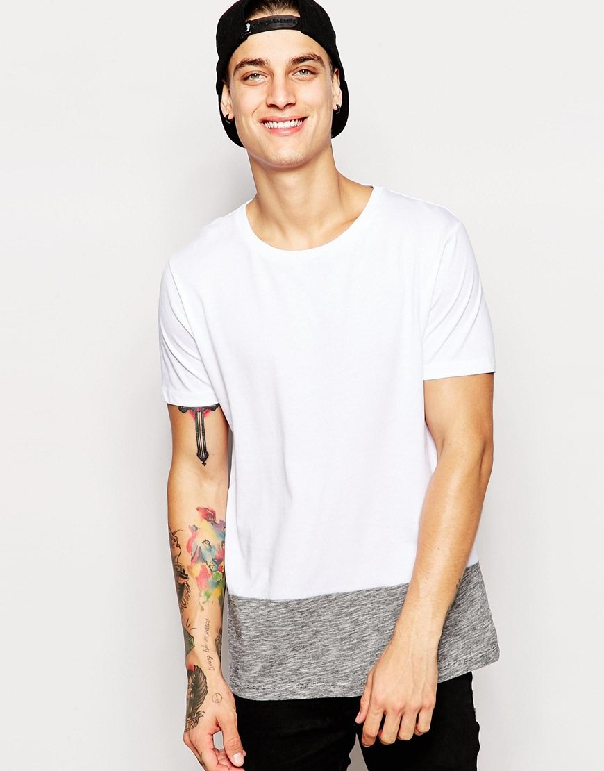 straight hem t shirt