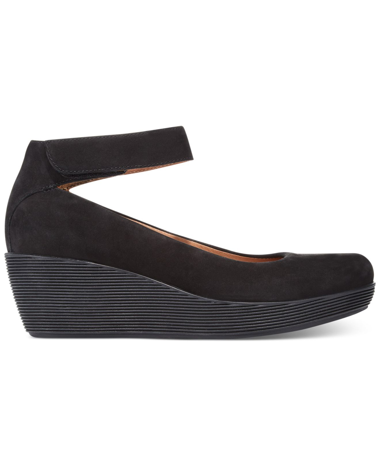 Clarks Artisan Womens Claribel Fame Platform Wedges In Black Lyst 