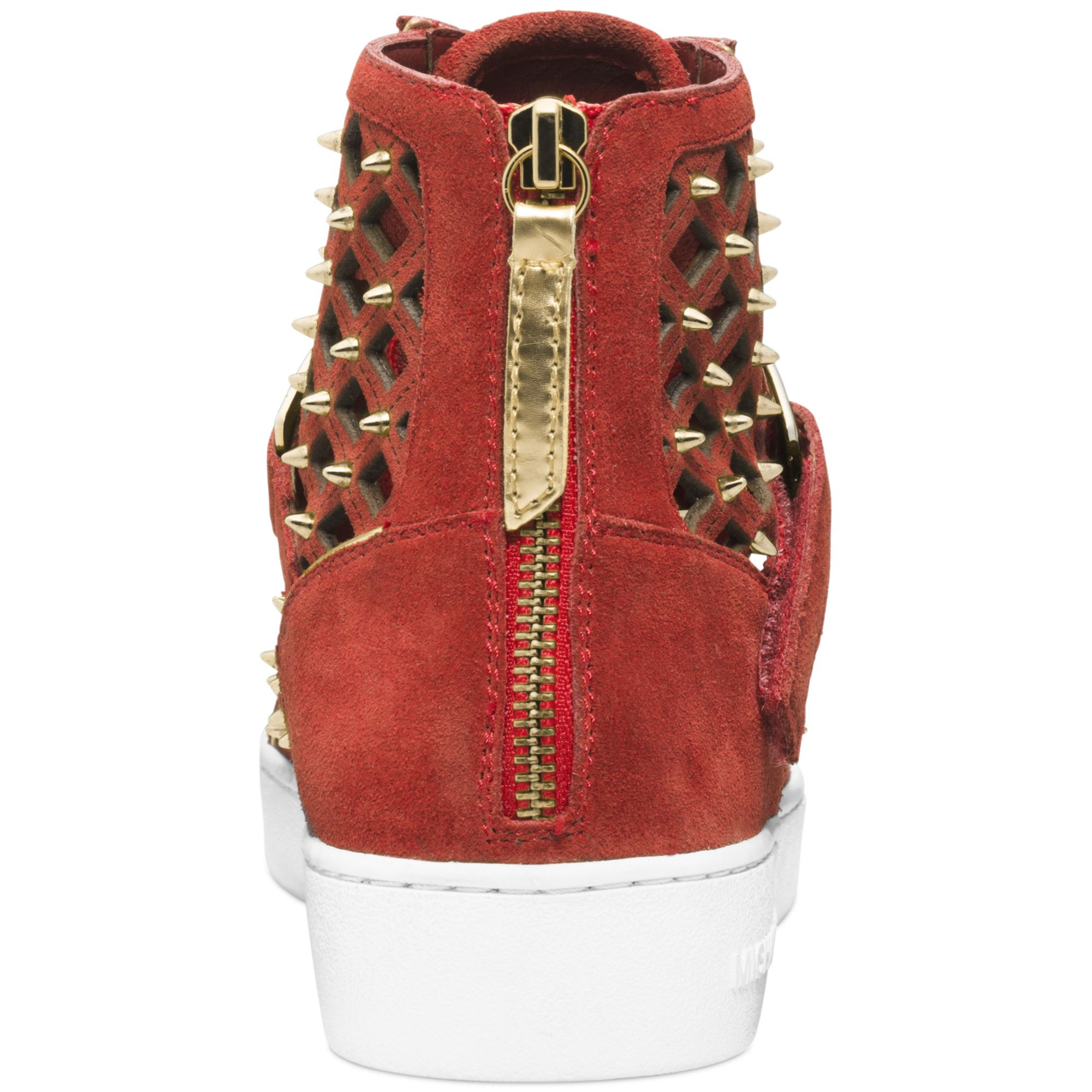 mk red flat shoes