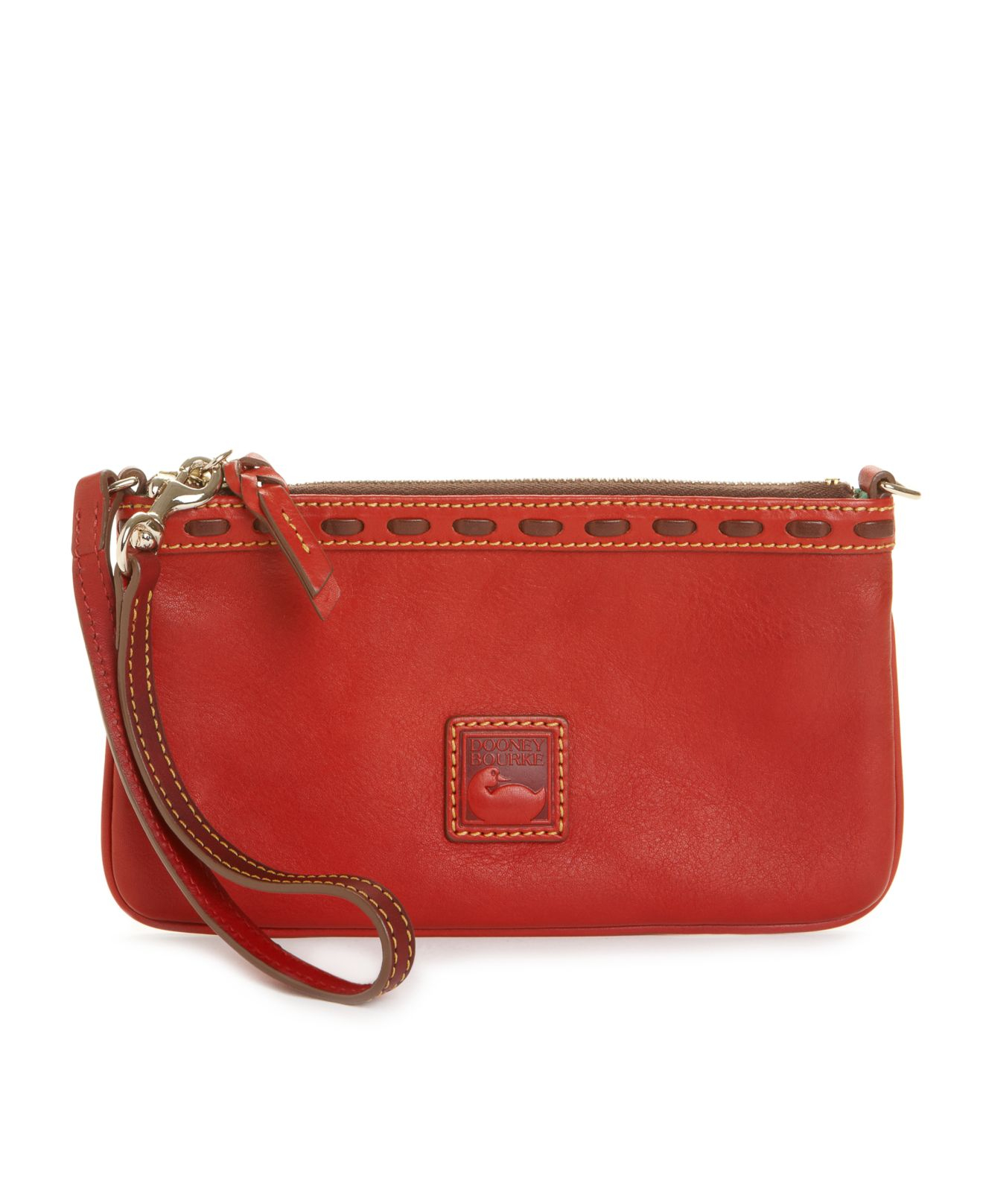Dooney & bourke Florentine Large Slim Wristlet in Red Lyst