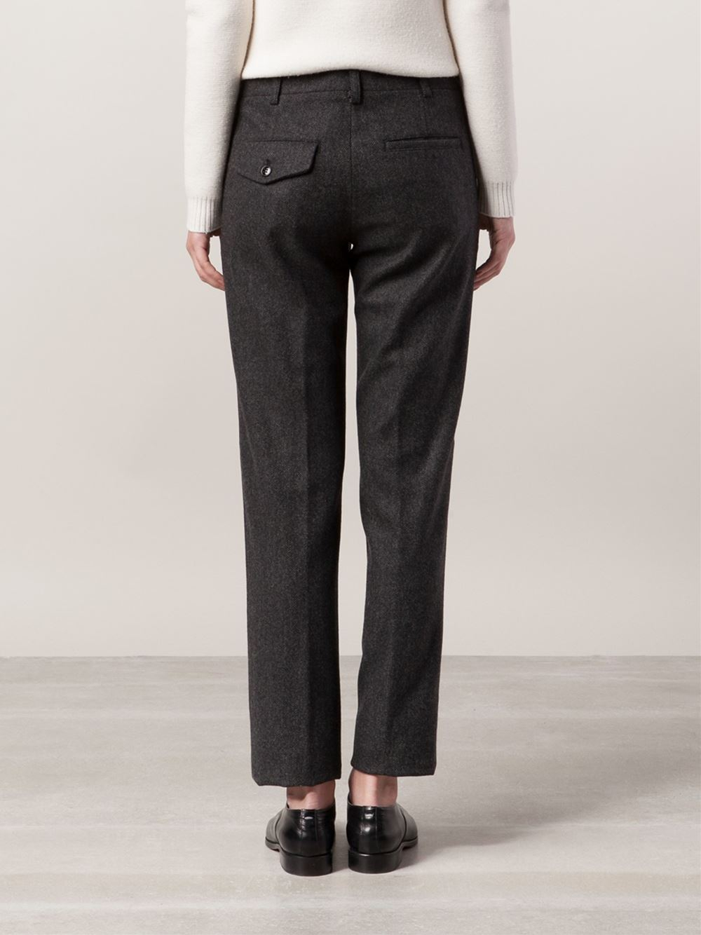 Lyst - Golden goose deluxe brand Tweed Straight Trousers in Gray