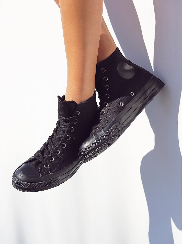 black monochrome converse womens