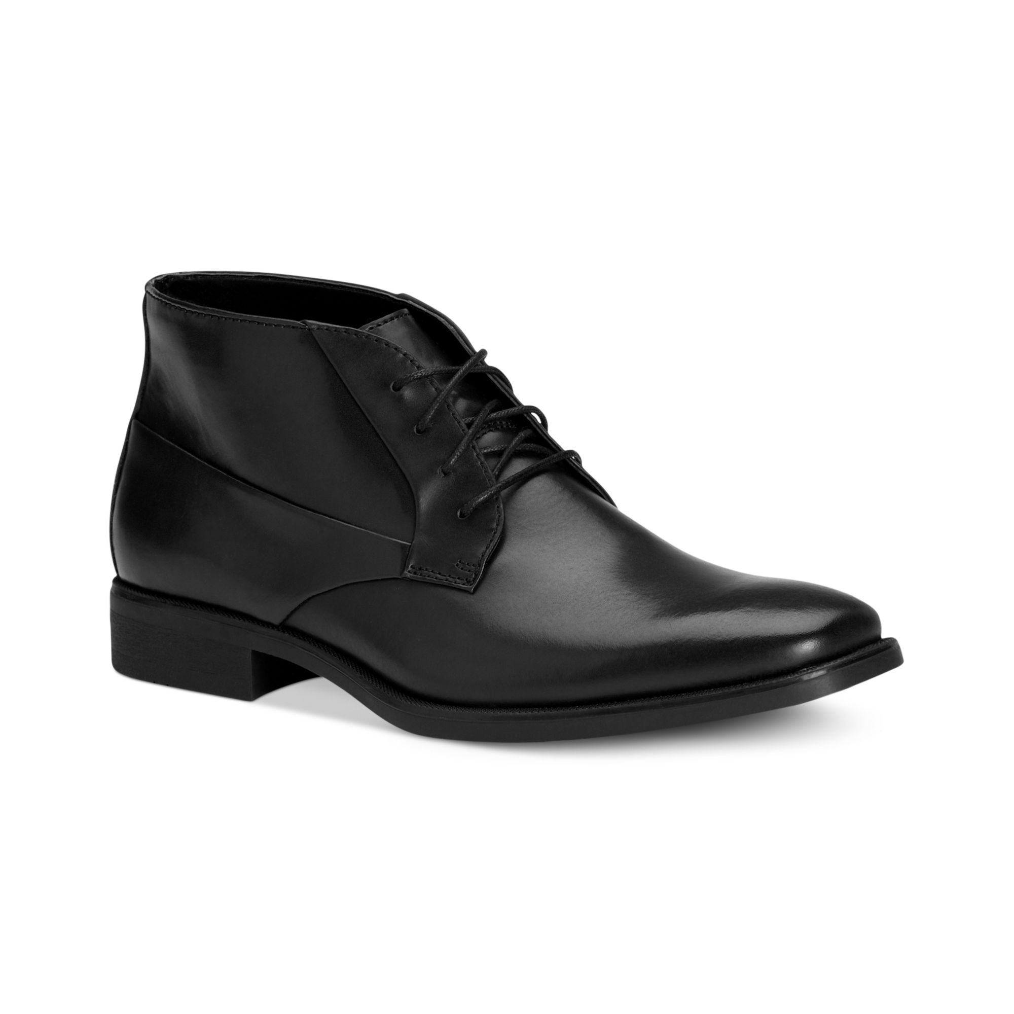 Calvin Klein Elias Laceup Boots in Black for Men | Lyst