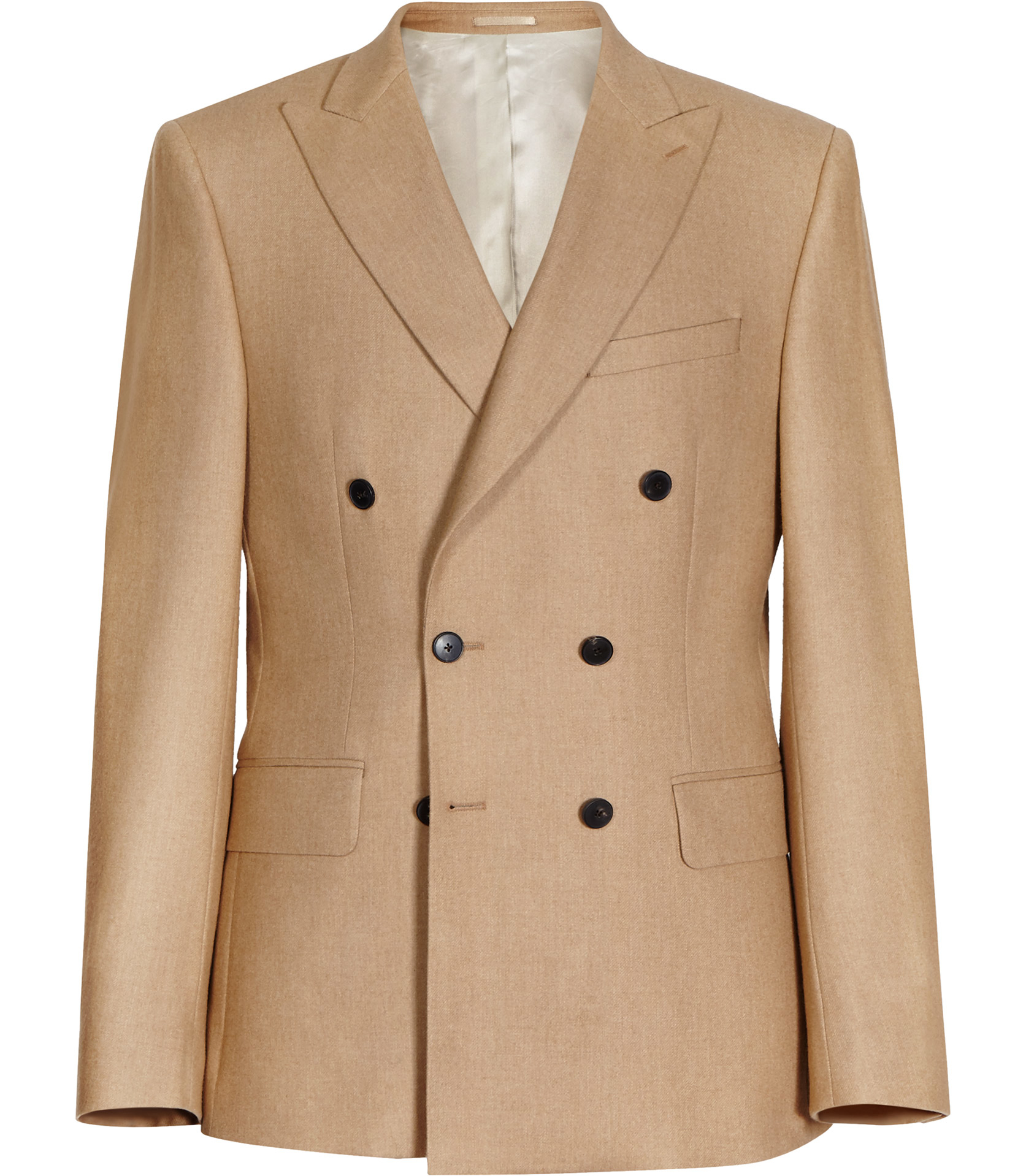 Lyst - Reiss Disc B Double Breasted Blazer in Natural for Men