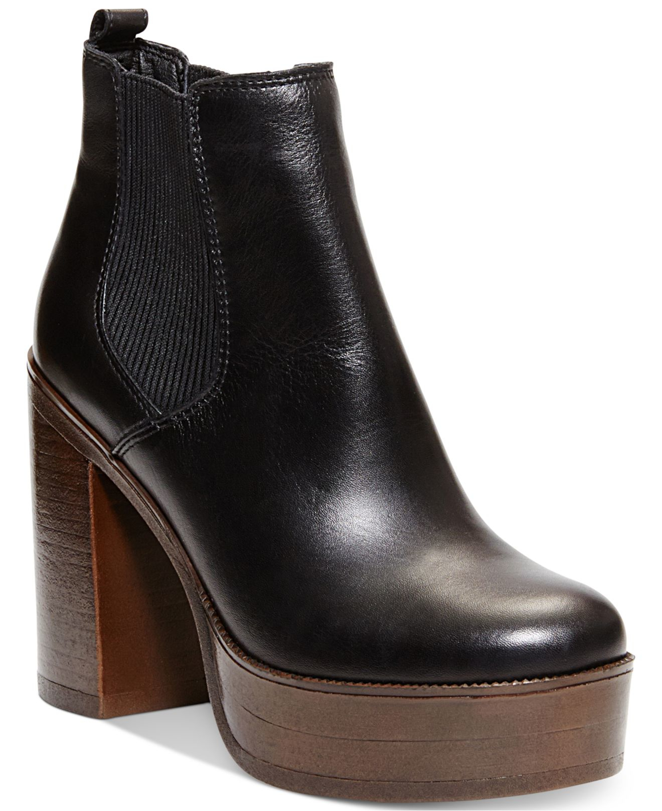 steve madden chunky heel booties