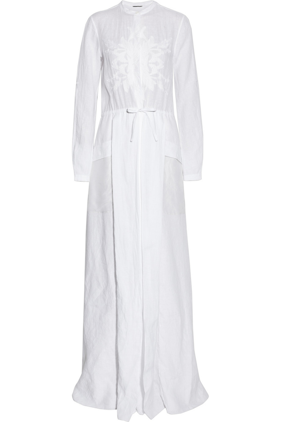 Maiyet Embroidered Linen Maxi Dress in White | Lyst