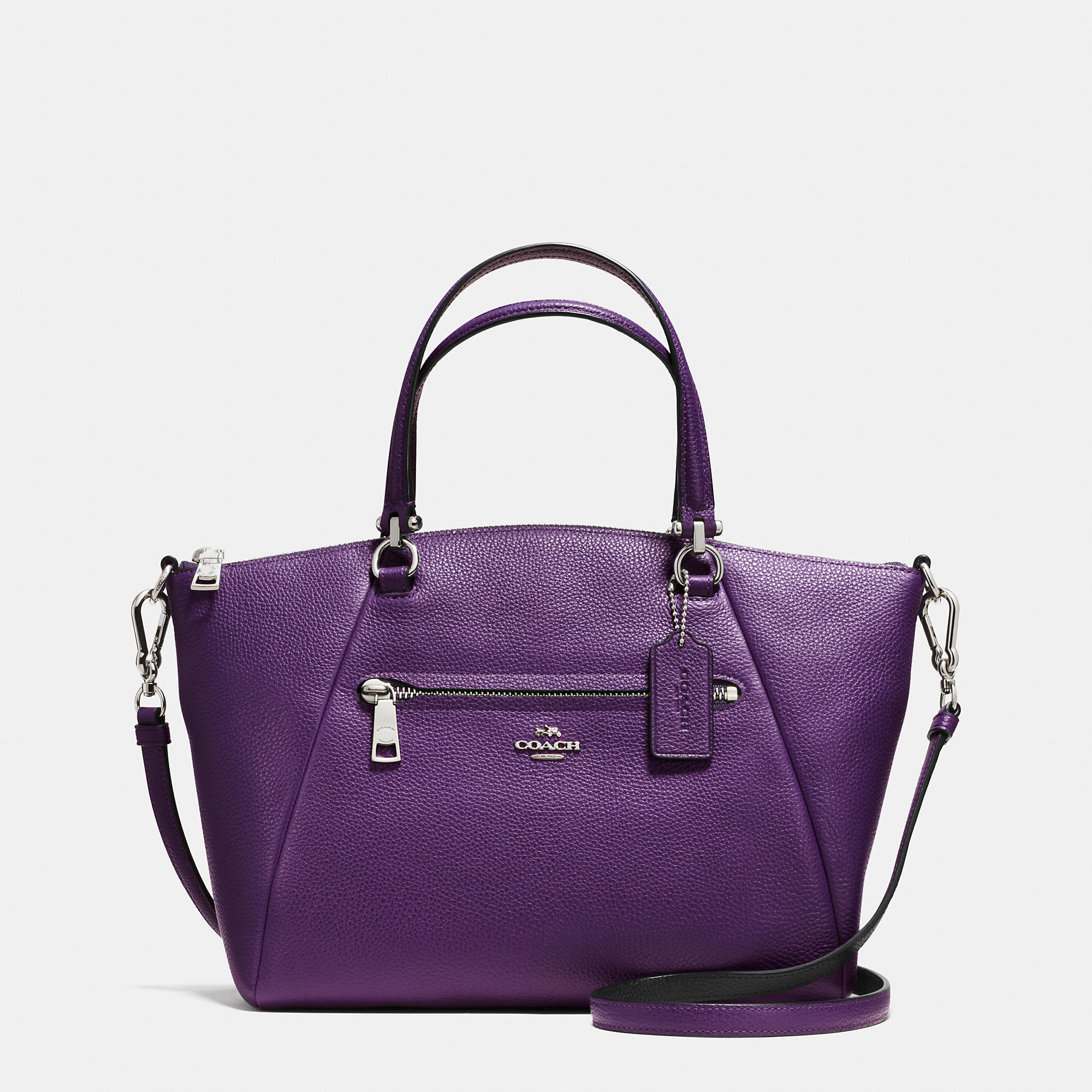 coach purple satchel