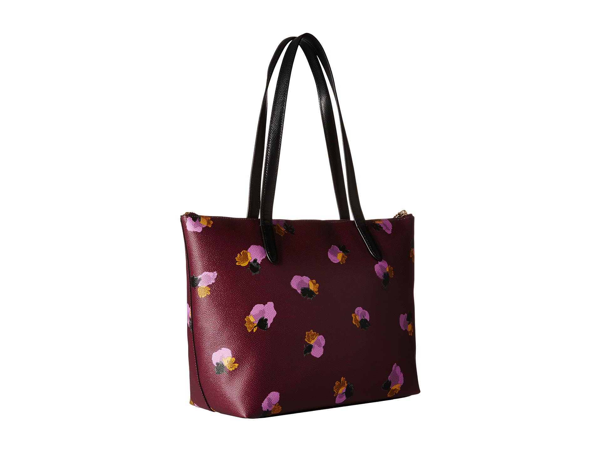 Lyst - Coach Whls Floral Printed Taylor Tote in Purple