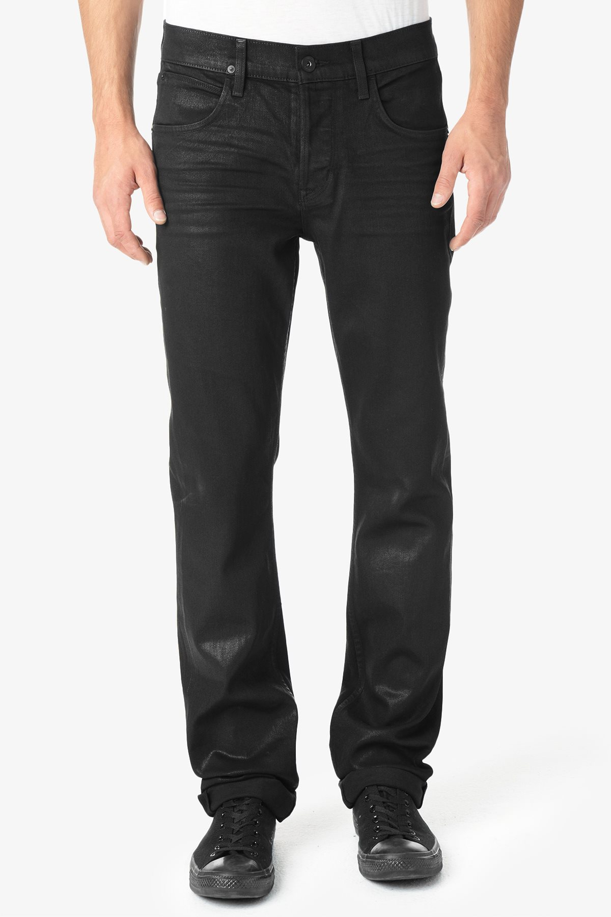 Lyst - Hudson Jeans Byron Straight Jeans in Black for Men