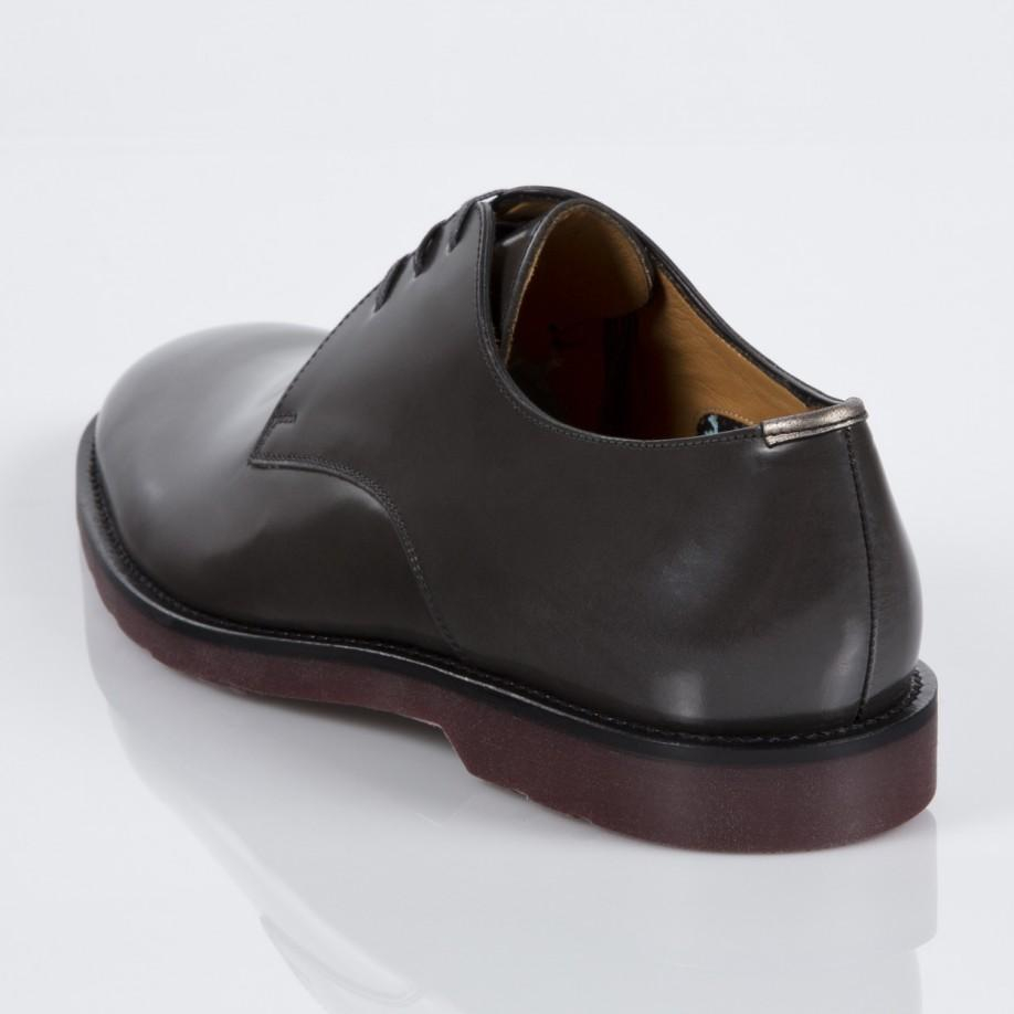 Lyst Paul Smith Grey HighShine Leather Merton Shoes in