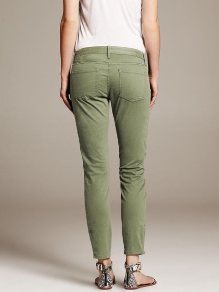 Banana Republic Heritage Twill Skinny Ankle Pant Canopy Green in Green ...