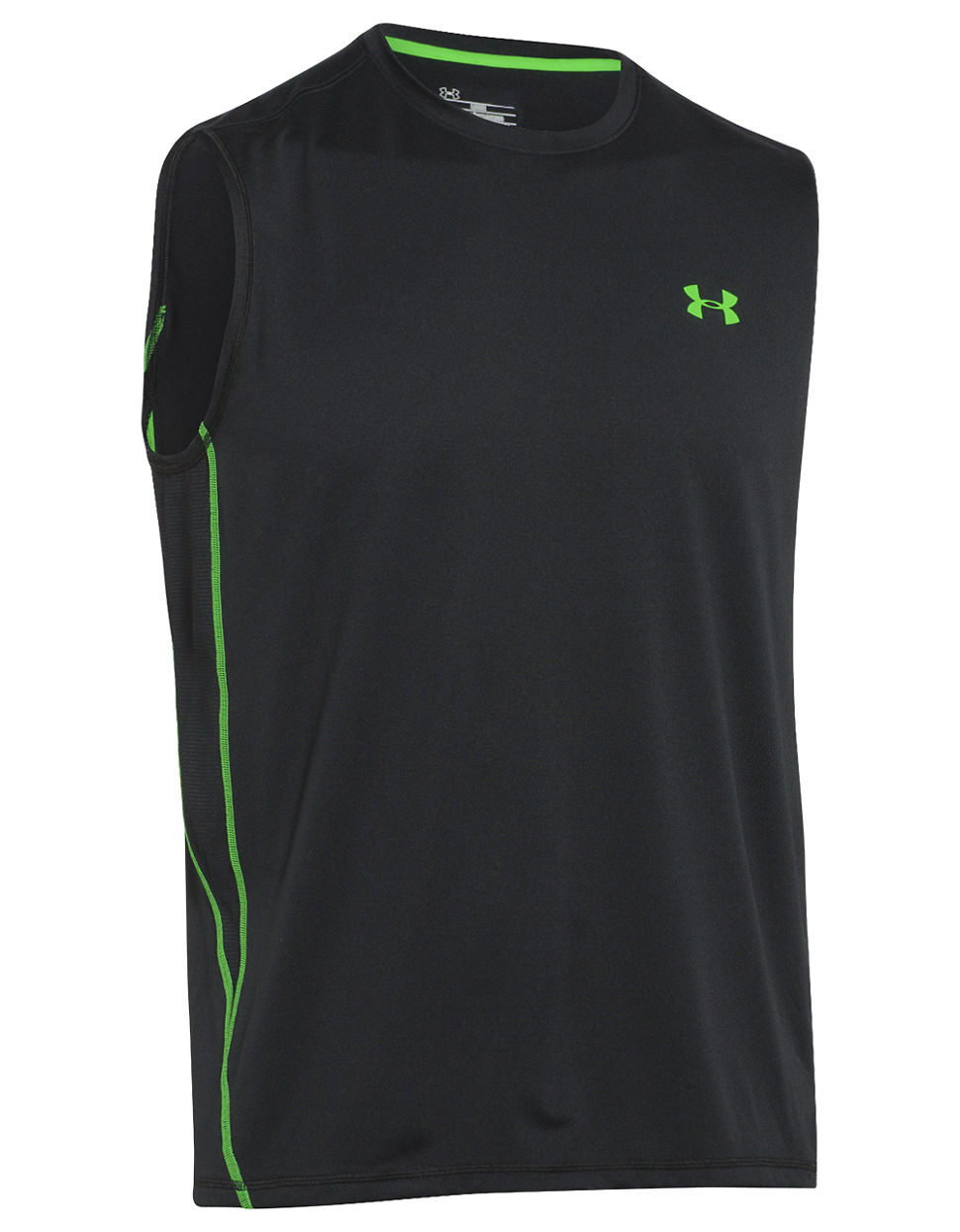Under armour Tech Contraststitched Muscle Tshirt in Green for Men Lyst