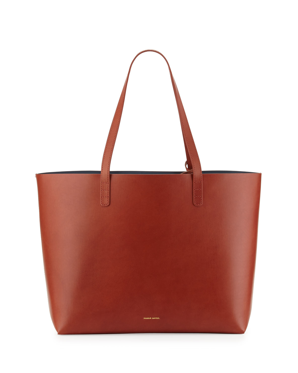 Lyst - Mansur Gavriel Large Vegetable-tanned Leather Tote Bag in Black