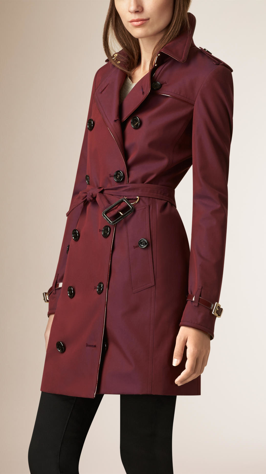Burberry Short Cotton Gabardine Trench Coat In Blue For Men Lyst Gallery