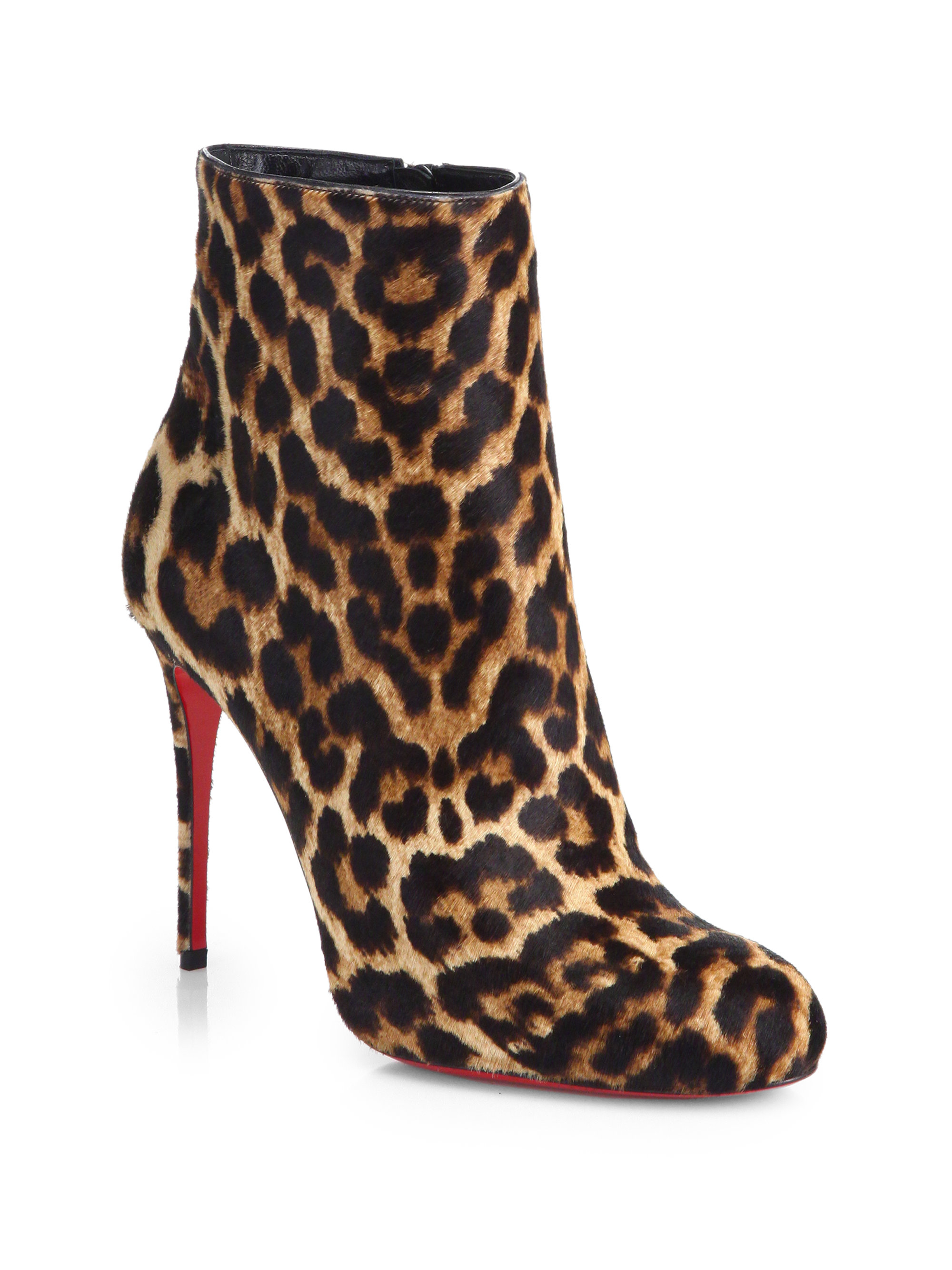 Christian louboutin Fifi Leopard-Print Calf Hair Boots | Lyst