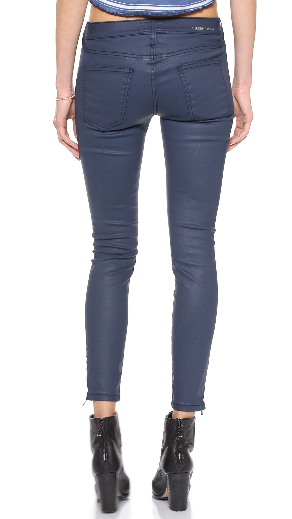 ladies coated jeans