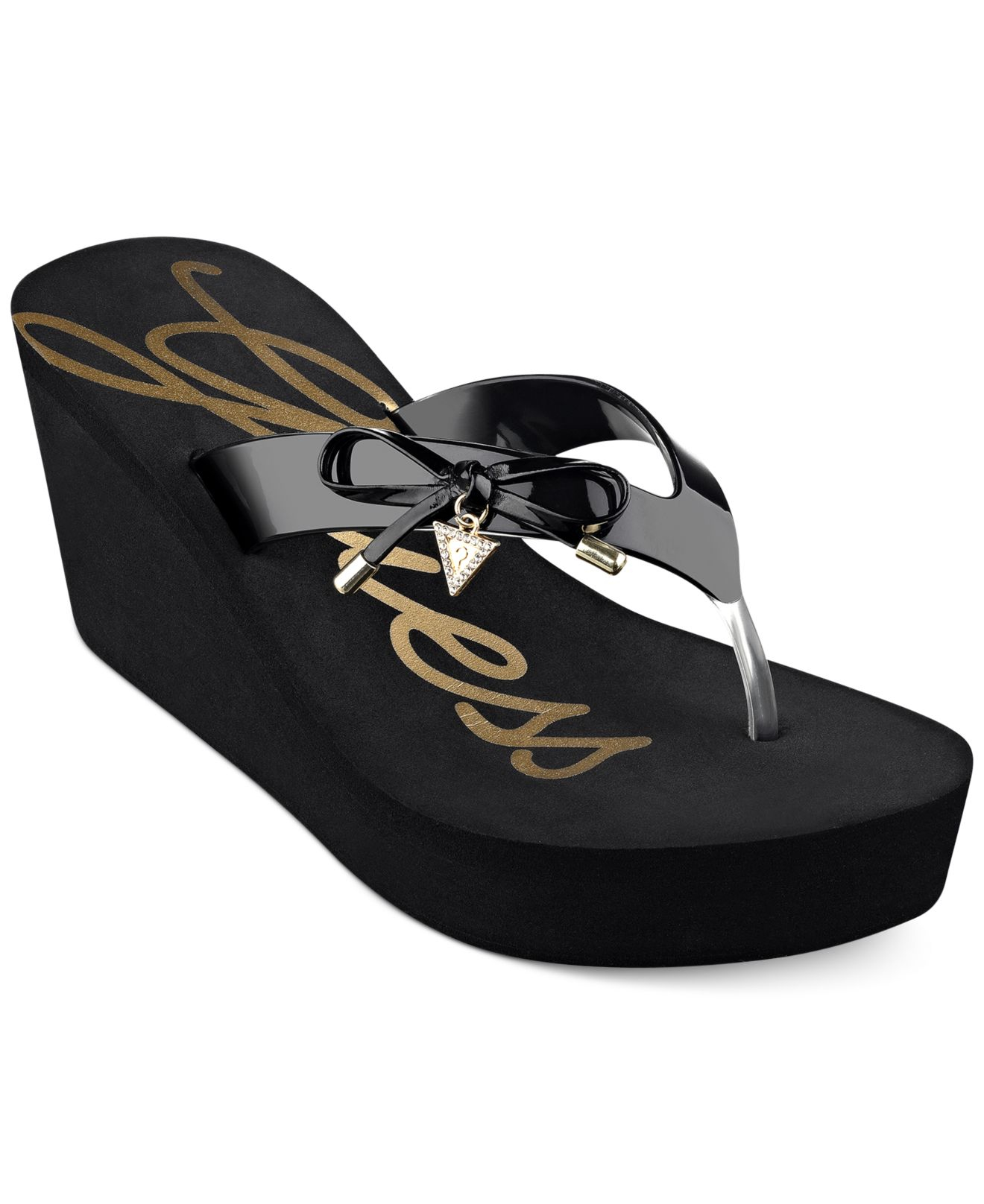 womens black platform flip flops