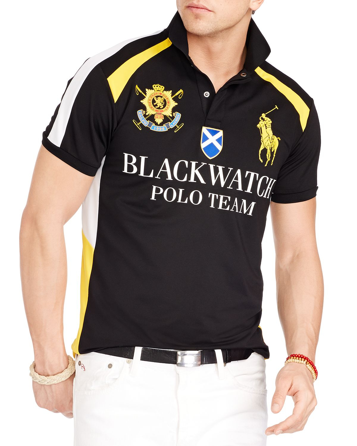 Lyst - Ralph lauren Polo Black Watch Airflow Jersey Uniform Shirt in
