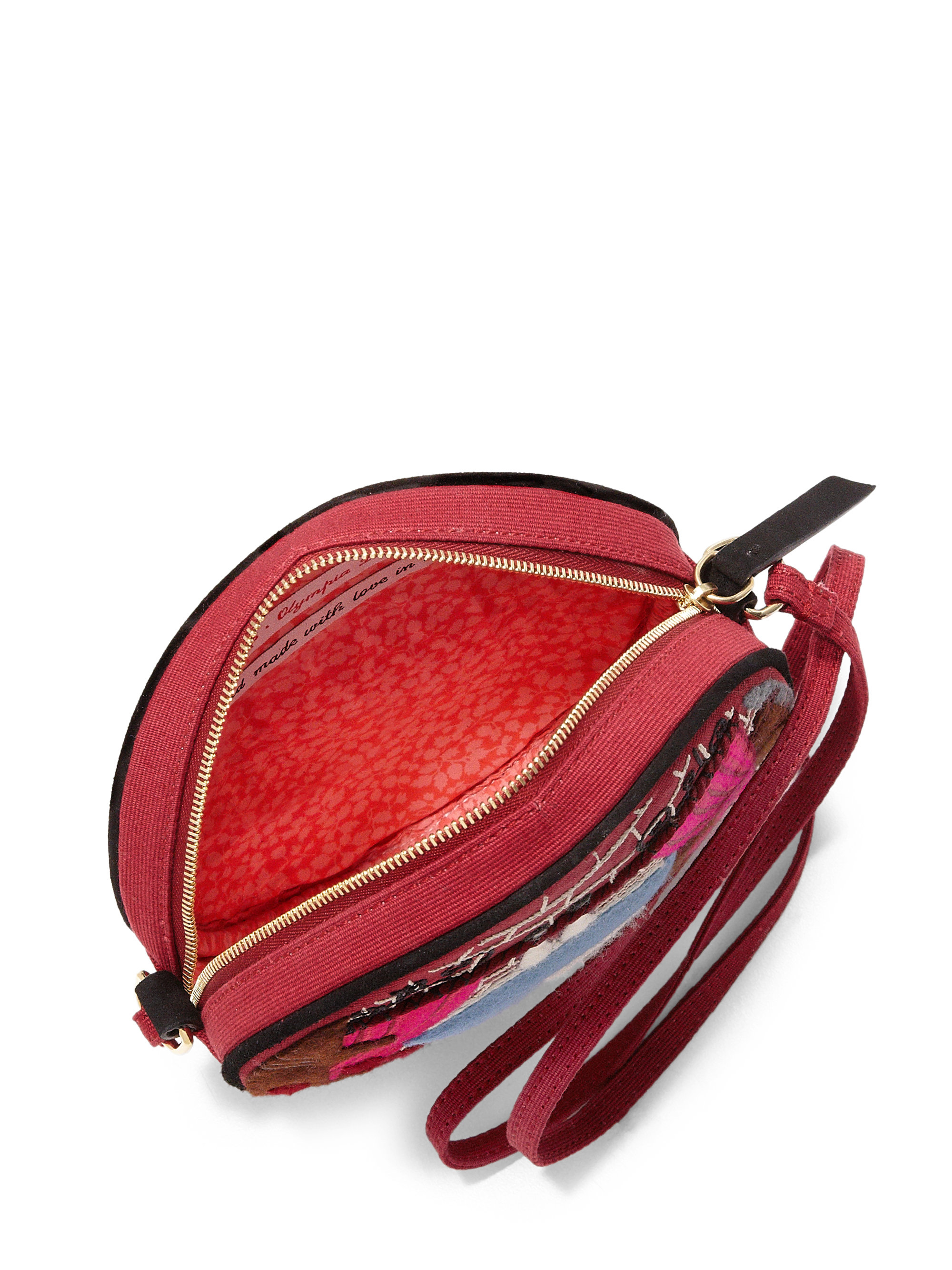 Lyst - Olympia Le-Tan Upside Down Alice Round Cross-Body Bag in Pink