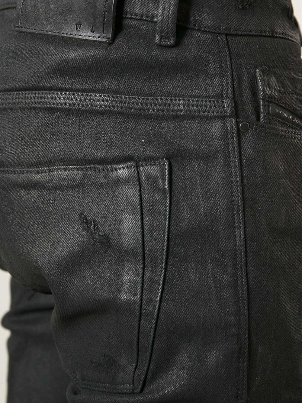 Lyst - Diesel Black Gold Skinny Jeans in Black for Men