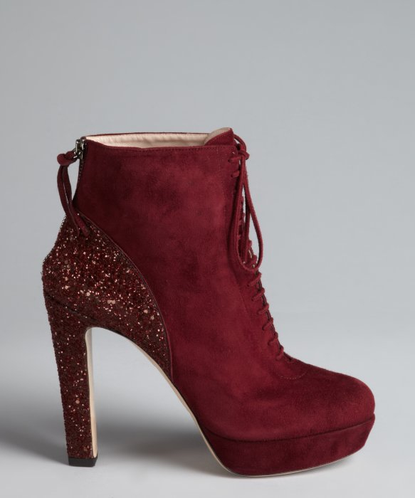miu miu lace up ankle boots