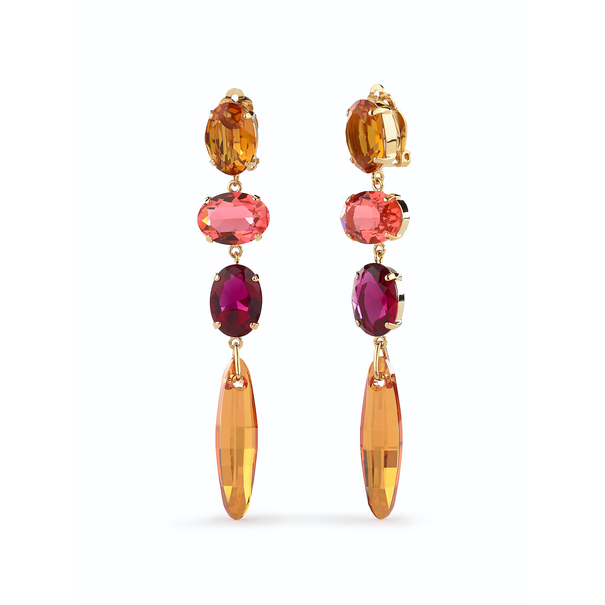 Lyst Ralph Lauren Topaz Clip Earrings Gallery